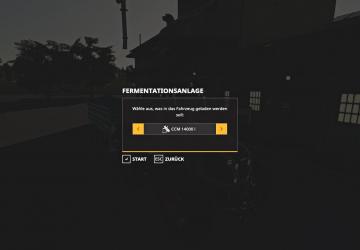 Fermentation plant version 1.0 for Farming Simulator 2019 (v1.6.0.0)