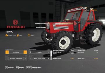 Fiatagri 180-90 version 1.0.0.2 for Farming Simulator 2019 (v1.3.х)