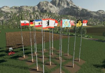 Flags Of German Federal States Prefab (Prefab*) v1.0.0.0 for Farming Simulator 2019