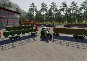 Fliegl DPW210 Bales-Autoload version 1.2.0.0 for Farming Simulator 2019 (v1.4х)