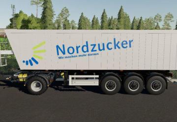 Fliegl Nordzucker Alumulde version 1.0.0.0 for Farming Simulator 2019 (v1.4х)