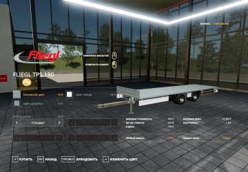 Fliegl TPS 180 Low Deck version 1.0.0.0 for Farming Simulator 2019 (v1.7x)