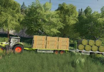 Fliegl TPW Bale Trailer Set version 1.2.1.0 for Farming Simulator 2019 (v1.5.x)