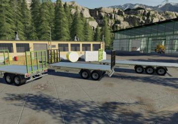 Fliegl TPW Bale Trailer Set version 1.2.1.0 for Farming Simulator 2019 (v1.5.x)