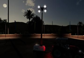 Floodlight Trailer version 2.0 for Farming Simulator 2019 (v1.2.0.1)
