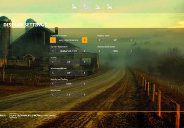 Background, custom menu with sound version 1.0.0.0 for Farming Simulator 2019 (v1.7.x)