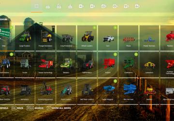 Background, custom menu with sound version 1.0.0.0 for Farming Simulator 2019 (v1.7.x)