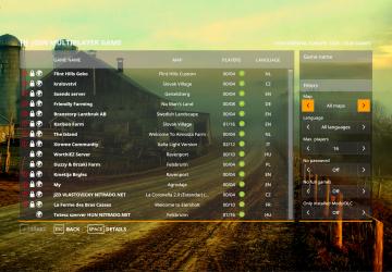 Background, custom menu with sound version 1.0.0.0 for Farming Simulator 2019 (v1.7.x)