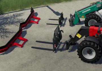 Fork Mount Rubber Scraper Pack version 1.0.0.0 for Farming Simulator 2019