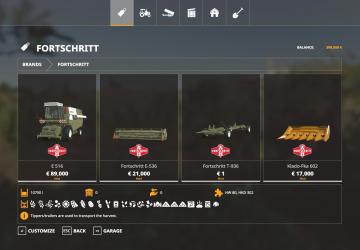 Fortschritt pack version 1.0 for Farming Simulator 2019 (v1.5.1.0)