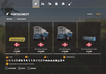 Fortschritt pack version 1.0 for Farming Simulator 2019 (v1.5.1.0)