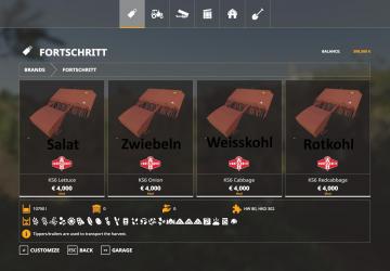 Fortschritt pack version 1.0 for Farming Simulator 2019 (v1.5.1.0)