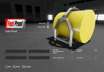 Fuel Proof version 1.0.0.0 for Farming Simulator 2019 (v1.1.0.0)