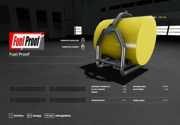 Fuel Proof version 1.0 for Farming Simulator 2019 (v1.1.0.0)