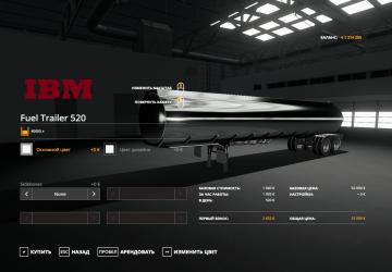 Fuel Trailer IBM 520 version 1.0.0.0 for Farming Simulator 2019 (v1.6.x)