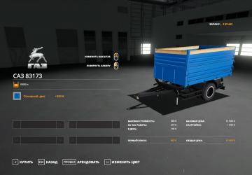 GAZ 35071 and SAZ 83173 version 2.0 for Farming Simulator 2019 (v1.6.0.0)