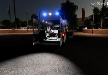 Gazelle Ambulance version 1.0 for Farming Simulator 2019 (v1.6.0.0)