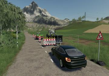 German Road Signs version 1.2.0.0 for Farming Simulator 2019 (v1.7.x)