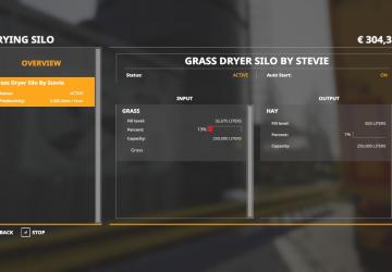 Global Company Placeable Grass Dryer Silo v1.0.0.0 for Farming Simulator 2019 (v1.5.х)
