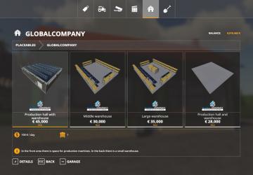 GlobalCompany - Productions version 1.0.0.0 for Farming Simulator 2019 (v1.6.x)