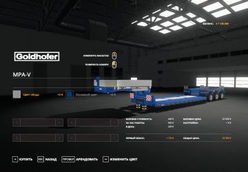 Goldhofer MPA-V 3-Axles version 1.0.0.0 for Farming Simulator 2019 (v1.6.x)