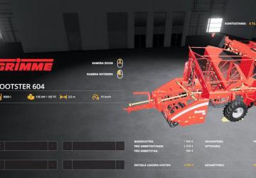 Grimme FT300 und Rooter600 Mais Plus version 1.0 for Farming Simulator 2019 (v1.6.0.0)