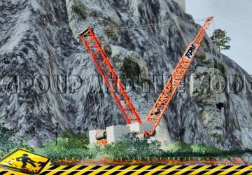 Grue 400 Tonnes TMP version 1.5 for Farming Simulator 2019 (v1.4х)