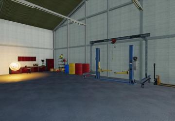 Hall with workshop version 1.0.0.0 for Farming Simulator 2019 (v1.4)