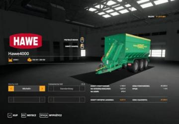 Hawe ULW 4000 version 1.0.0.0 for Farming Simulator 2019