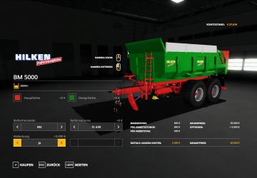 Hilken BM 5000 version 1.1 for Farming Simulator 2019 (v1.5.1.0)