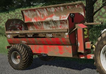 HiSpec 1000 Side Spreader version 1.0 for Farming Simulator 2019