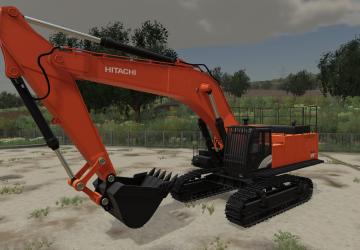 Hitachi 870 LC version 1.0.0.0 for Farming Simulator 2019 (v1.6.x)