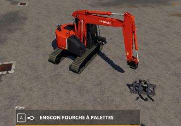 Hitachi ZX135US5B version 1.0.0.0 for Farming Simulator 2019 (v1.4х)