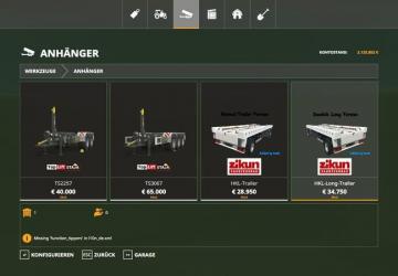 HKL-Trailer version 1.0 for Farming Simulator 2019 (v1.6.0.0)