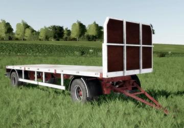 Homemade bale trailer SUN 2005 version 1.0.0.0 for Farming Simulator 2019 (v1.4х)