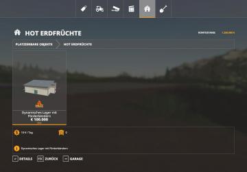HoT Erdfruchtelager version 1.0.0.19 for Farming Simulator 2019 (v1.5.1.0)