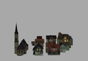Houses Pack (Prefab*) version 1.0 for Farming Simulator 2019