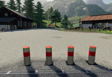 Hydraulic Bollards version 1.0.0.0 for Farming Simulator 2019 (v1.7.x)
