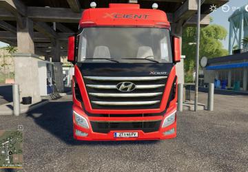Hyundai Trago Xcient 2013 version 1.0 for Farming Simulator 2019 (v1.5.1.0)