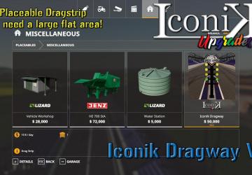 Iconik Dragway version 1.0.0.0 for Farming Simulator 2019 (v1.6.0.0)