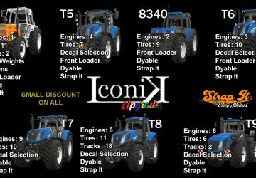 Iconik New Holland Tractor Pack version 1.0.0.0 for Farming Simulator 2019 (v1.5.х)