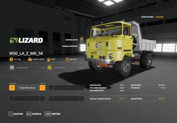 IFA W50 LA/Z MK 56 version 1.1 for Farming Simulator 2019 (v1.3.0.1)