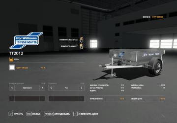 Ifor Williams TT2012 And P8 4x8 version 1.1.0.0 for Farming Simulator 2019