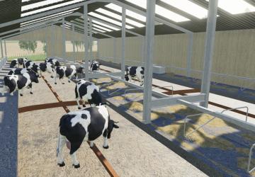 Indoor British Cow Barn version 1.1 for Farming Simulator 2019