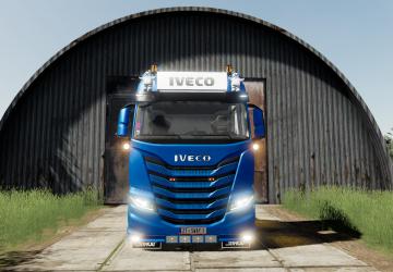 Iveco S-Way 2020 Holland Style version 1.0.0.0 for Farming Simulator 2019 (v1.7x)