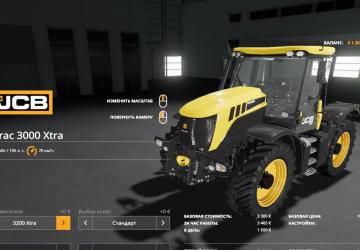 JCB Fastrac 3000 version 1.1.0.0 for Farming Simulator 2019 (v1.5.х)