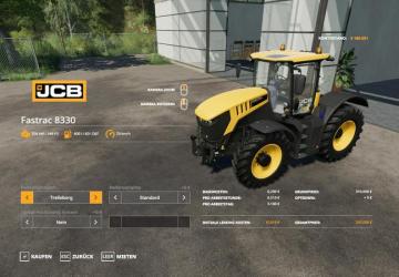JCB Fastrac 8330 BIG version 1.0.0.1 for Farming Simulator 2019 (v1.4х)