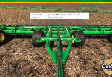 John Deere 2680H High-Performance Disk version 1.0.0.0 for Farming Simulator 2019 (v1.5.x)