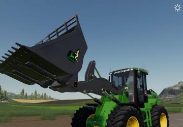 John Deere 524K Wheel Loader & Shovel version 1.0.0.0 for Farming Simulator 2019 (v1.5.х)