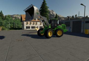 John Deere 524K Wheel Loader & Shovel version 1.0.0.0 for Farming Simulator 2019 (v1.5.х)